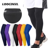 AliExpress loogdeel Loogdeel 1 PCS Sports Knee Support Protector Brace Strap Basketball Leg Sleeves Knee Pads Breathable ANTI-UV Cycling Leg Sleeve