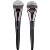 Pinceaux de maquillage pour fond de teint liquide, 2 pièces, brosse de maquillage coudée à côtés plats, outils de beauté essentiels pour le visage, 854 820
