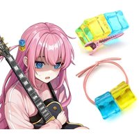 Anime BOCCHI THE ROCK! Gotou Hitori Cosplay Elastic Hair Bands Hair Clip Hairpin For Women Hair Accessories Headband Gifts