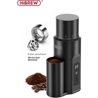 HiBREW G5 Mini Electric Burr Coffee Grinder Portable Rechargeable Cordless Adjustable Bean Mill for Espresso, Pour Over, Camping