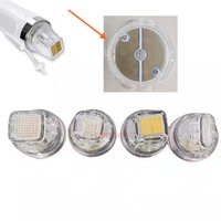 10PCS 10/25/64 Pins RF Tattoo Needles Nano Microneedling Gold Plated Cartridges For 2in1 Fractional Machine Beauty Head