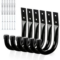 AliExpress NONE Garage Gardening Hollow Round Tube Metal Hook Set, Warehouse Tool Storage, J-Shaped Hook, Bicycle Hook