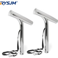 Stainless Steel Outrigger Fishing Rod Holder Inclined Legs Rod Rests Marine Accessories 1PCS / 2PCS Universal For Yacht Boat
