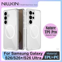 Magnetic Phone Case for Samsung Galaxy S26/S26+/S26 Ultra, NILLKIN Nature TPU Pro, Compatible for Wireless Fast Charging/Mounts