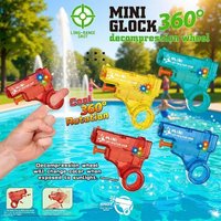 2026 internet celebrity glowing ring water gun, water gun for swimming, high-pressure water play, outdoor beach, summer water gu