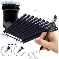 10/12/20/22Pcs Gel Pen Black/Blue ink 0.38/0.5/0.7mm Refills Rods ballpoint pens For School Office Exam Supplies Stationery