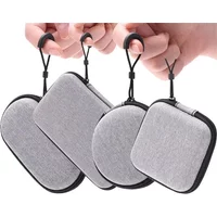 Small Earphone Storage Bags Hard Shell Data Cable Organizer Bag Mini Tech Gadgets Portable Case Charger U Disk Zipper Pouch