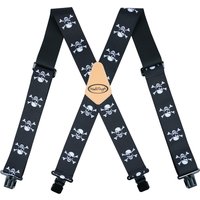Suspenders Man For Pants 2" Wide Adjustable and Elastic Braces X Shape With Strong Clips - Heavy Duty Elastic Braces For Men