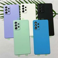 New For Samsung Galaxy A52 4G 5G Back Battery Cover Rear Door Housing Replacement For Samsung A52 Battery Cover+Camera Lens