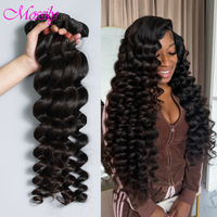Curly 28 34 Inch Loose Wave Bundles 1 2 3 4 Bundles Raw Virgin Unprocessed Human Hair Brazilian Loose Deep Wave Human Hair Bundles Extensions