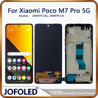 AMOLED 6.67' For Xiaomi Poco M7 Pro 5G LCD 2409FPCC4G 2409FPCC4I Display Frame Touch Screen Panel Digitizer Assembly Parts
