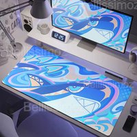 Genshin Impact Nata Character Pattern Gaming Mouse Pad Mualani Mavuika Citlali Computer Accessories Large Desk Mats Locking Edge
