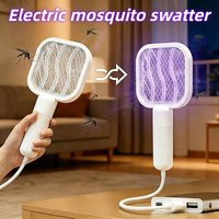1-10PCS Portable USB Mosquito Swatter Electric Killer Lamp Rechargeable Bug Zapper Anti Mosquito Device for Summer Outdoor