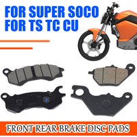 For Super Soco TC MAX Pro TS Lite TS 1200R TS Pro CU Motorcycle Accessories Front Rear Brake Disc Pad Kit System Spare Parts