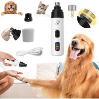 Electric Pet Nail Clipper USB Charging Dog Nail Grinder Portable Puppy Cat Nails Pet Grooming Tools For Small Medium Large Dogs
