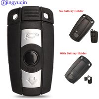 jingyuqin New Remote 3 Buttons Car Key Shell Case Smart Blade Fob Case Cover For BMW 1 3 5 6 Series E90 E91 E92 E60