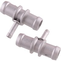 2Pcs 3/4'' 5/16'' 3/4'' Silver 20mm-8mm-20mm Tee Heater Hose Coolant Reducer Fitting Water Connector Universal New