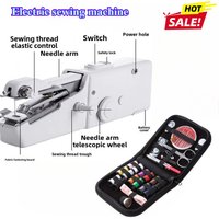 Hot Mini Handheld Electric Sewing Machine Portable USB Battery Powered Tool for Fabric Clothing DIY Home Travel Accessories Kit