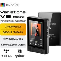 TempoTec Variations V3 Blaze-HIFI Music MP3 Player, Digital Audio Player.2*AK4493SEQ,4*SGM8262, output power 1650mW@32Ω/4.4mm