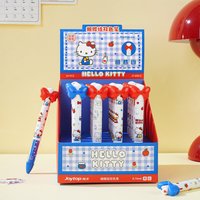 Genuine Sanrio Hello Kitty Black & Red Dual Tip Pen Kawaii Cartoon Design Smooth Writing Ballpoint Pen School Supplies for Girls