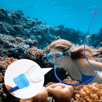 Diving Snorkel Splash-proof Single Respirator Underwater Breathing Valve/submerged Breathing Oxygen Supply Made of Silicone