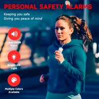 NEW Personal Safety Alarm 130dB with LED Light SOS Self Defense Safety Alarm keychain for Woman Security Protection