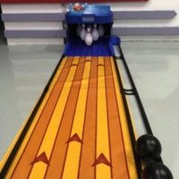 Electronic Bowling Alley Game with Automatic Scoring Interactive Sport Game Indoor Bowling Ball Sports Game with Auto Ball Retur