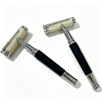 Wihte Silver Mon-mb Ballpoint Pens Black 0.7mm M B Pen Core Collection Practice Fountain Pen Ink Daily Writing Geman Stationery