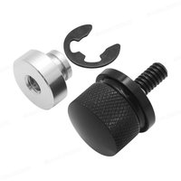 Billet Aluminum Rear Fender Seat Bolt Screw Nut Tab Cover For Harley XL Dyna Softail Touring Models 96-Later Universal Parts