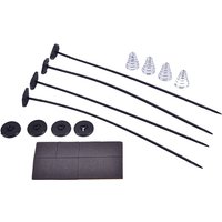 1Set Electric Radiator Fan Tie Strap Mounting Kit Zip Ties Straps Tabs Springs