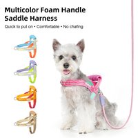 Saddle Dog Harness Soft Padded Foam Handle Liftable Outdoor Walking Puppy Breathable No Choke Small Medium Dog Pet Vest Harness