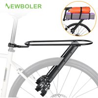 NEWBOLER Universal Aluminum Alloy Bicycle Luggage Carrier bikepacking Adjustable Gravel Bicycle Rear Shelf Bicycle Accessories