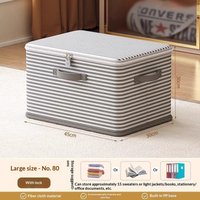 Non-Woven Wardrobe Space Saving Bag House-Moving Bedding Box Travel Storage Lockable Storage Box Dustproof Organizers
