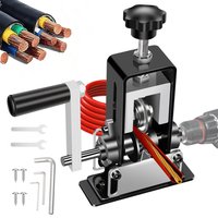 Manuelle Kabelabisoliermaschine, Handkurbel- und Bohrmaschinenbetriebenes Kabelabisolierwerkzeug für 2-25mm Kupferkabelrecycling