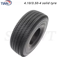 4.10/3.50-4 Tire Solid Tire 4.10-4 3.50-4 Tyre 47cc 49cc Chunky for Electric Tricycle,Trolley,Electric Scooter,warehouse Car ATV