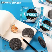 Kawaii stationery items School teacher gift Office Supplies classroom back to school cookie Carton Rubber Erasers cute things