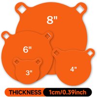AR500 steel target metal shooting target plate hanging target 10mm thick for remote air soft pistol shooting training practice
