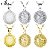 Eudora Harmony Ball Flowers Pregnancy Chime Bola Angel Caller Pendant Necklace Mix Styles Fashion Maternity Jewelry for Women 38