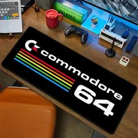 C-Commodore 64 Mouse Pad Rubber Mat Laptop Xxl Mousepad Notebook Gamer Computer Table Gaming Accessories