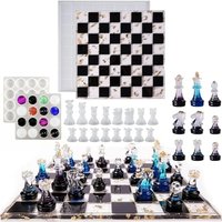 DIY Crystal Epoxy Resin Mold 3D Chess Piece Silicone Mould For Resin