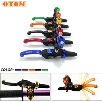 OTOM Clutch Lever Motocross Motorcycle Fall Prevention Folding 7 Gear Adjustable Handle Grip For HONDA YAMAHA KAWASAKI RMZ KTM