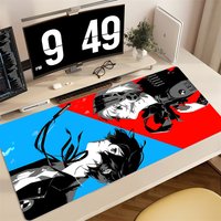 Gaming Mouse Pad, Large Desk Mat, Anti-slip, Stitched Edges, Persona 3 Anime Print, Keyboard Pad for Gamer Home Office