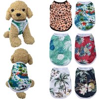 Dog Summer Clothes Breathable Puppy Vest For Small Dogs Cat Costume Beach Style Fashion T-shirt Chihuahua Freach Bulldog Outfits