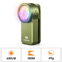 AliExpress Wurkkos HD03 680LM USB C Rechargeable Pocket Flashlight Spot and Flood Portable EDC RGB Torch with Magnet Clip Light for Cycling