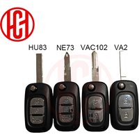 Folding 2/3 Buttons Filp Remote Key Shell Case For Renault Clio Scenic Megane III Vivaro Movano Traffic Master Kangoo
