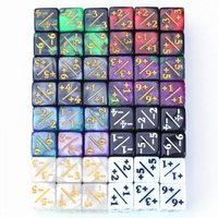 10PCS 16mm 6 Side Dice Counters +1-1 Kids Toy Counting For MTG The Gathering party Card Gaming Token Loyalty Gift