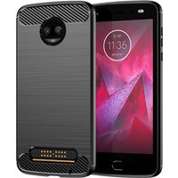 Silicone Case for Moto Z2 Shockproof Carbon Fiber Phone Cover For moto Z 2018 Z2 Force Soft Matte Cases