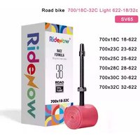 AliExpress NONE Ridenow Upgraded Metal Nozzle 700c Tpu Inner Tube External Thread Tube 700x18-32c Road Bike Removable Valve Cores Inner Tire