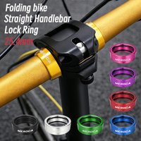 MEROCA Bicycle Handlebar clamp Locking Ring 25.4mm Aluminum Alloy Stopper Ring anti-slip for Folding Bike Straight Handlebars
