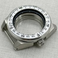 NH35 Case Samurai King Case Sapphire Crystal 28.5mm Dial Fit NH35 NH36 NH38 NH39 4R35 and 7S26 Movements Men's Dive Watch Case